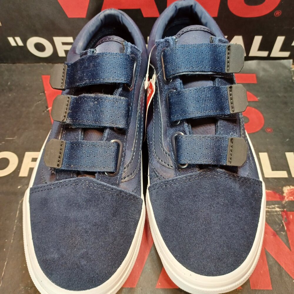 Vans Men's 5.5/Women's 7 Old Skool V Surplus Nylon Dress Blues/White VN0A3D29QE7 - Picture 8 of 12